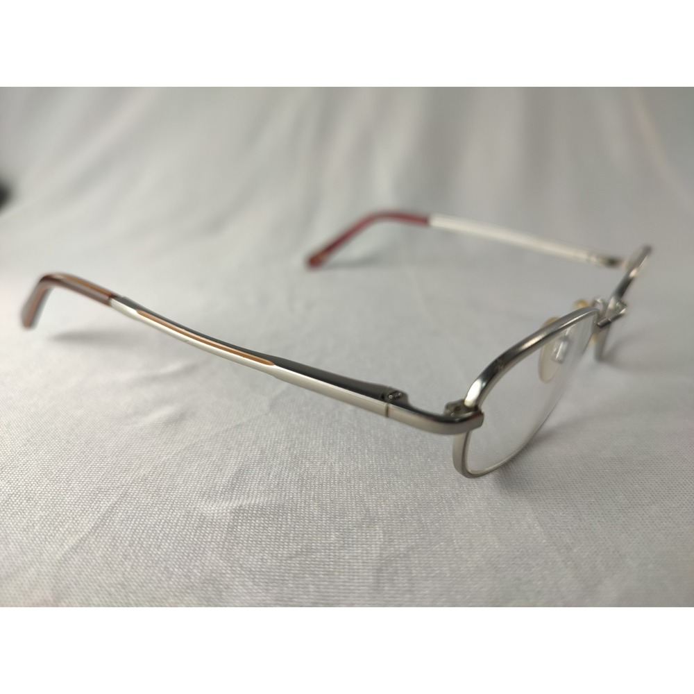 IZOD X71 Pewter Metal‎ Oval Eyeglass Frames 43-18-120 Small Fit